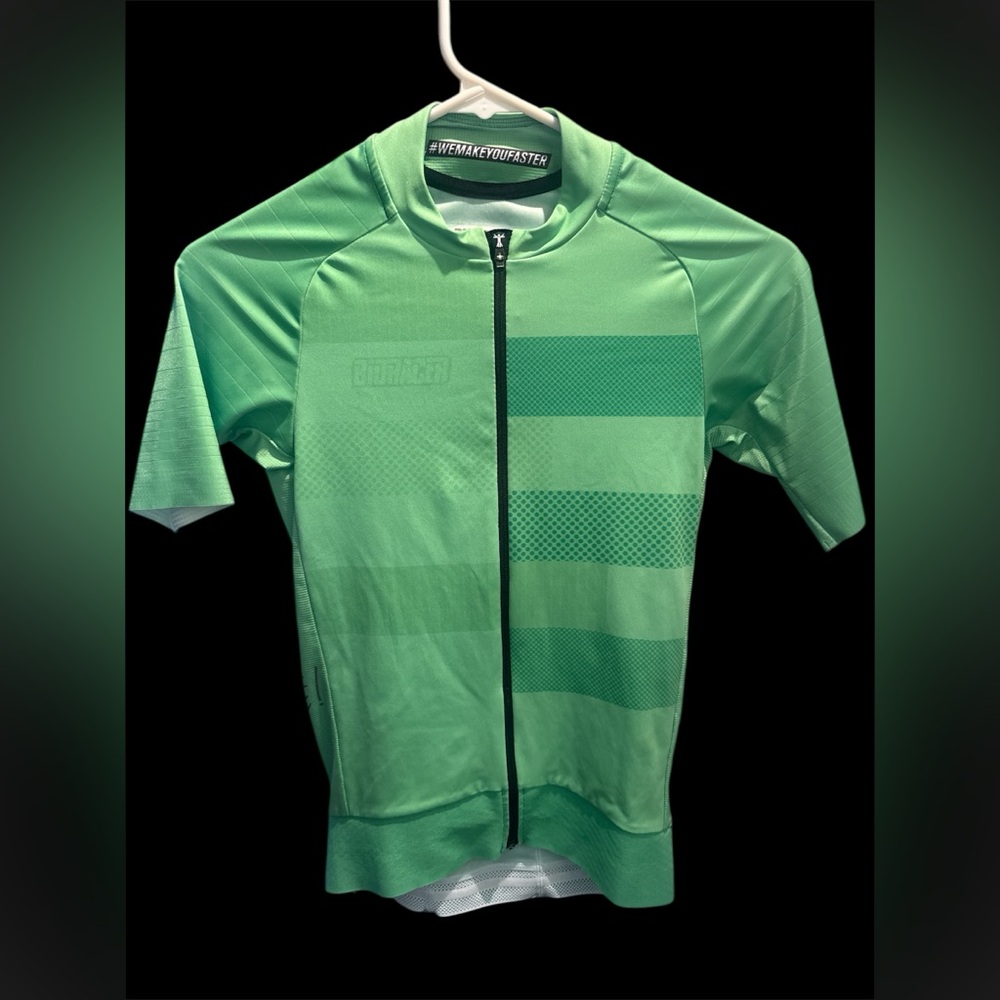 Green Cycling Jersey- Bioracer women small